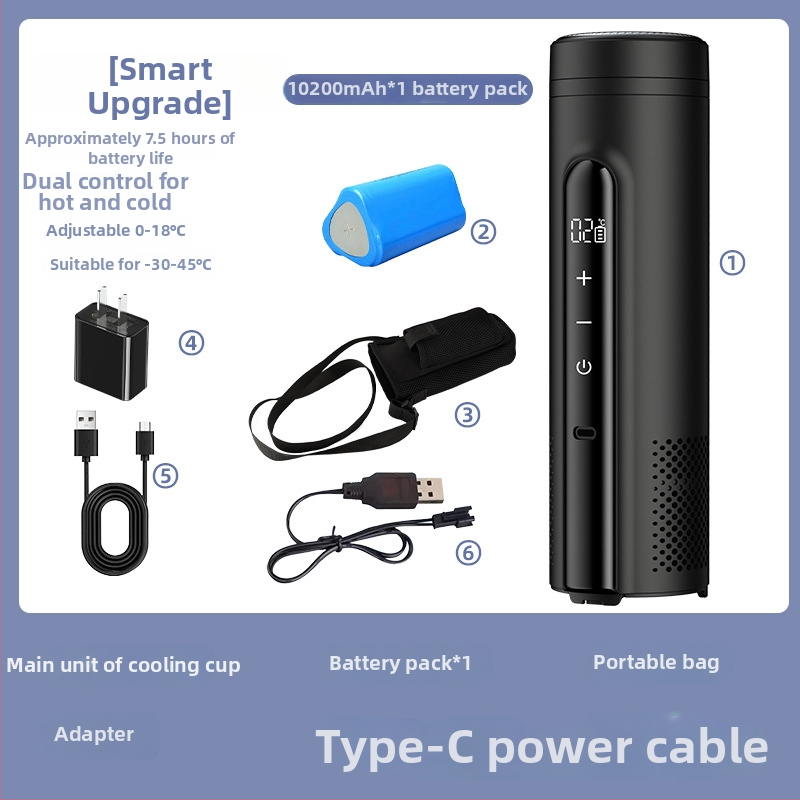 Termoelektrický automobilový chladič, prenosný a nabíjateľný (objem do 5 l, výkon 10 W, chladenie 2°C, kúrenie 18°C)