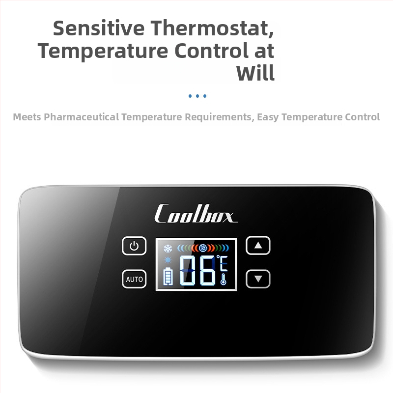 Преносим мини хладилник за инсулин за кола и дом, охлаждане 0-8°C, 12V, 10W, презареждащ се