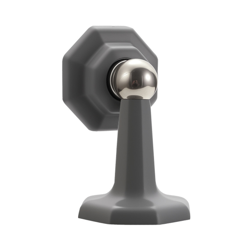 Szilikon mágneses ajtóstop, fúrás nélküli telepítés, ütközésvédő, kézi működtetés, modern stílus