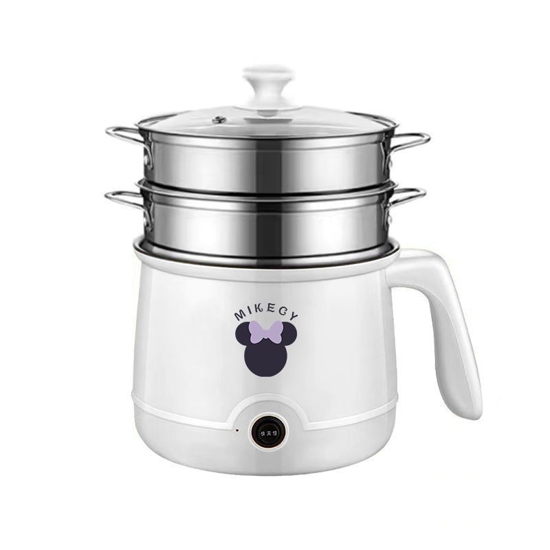Diákok számára tervezett mini multifunkciós elektromos főzőedény — ideális tészta és hot pot, teljesen automata, kivehető és mosható belső tartály