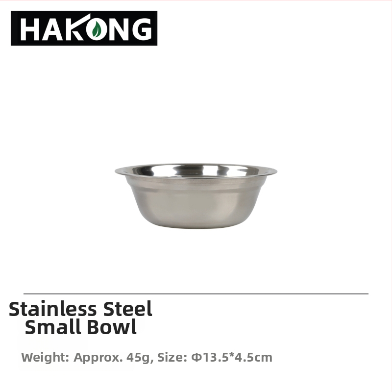 Harlem HALIN set jedál z nerezovej ocele na kempovanie, 18 dielov, prenosný pre 4+ osôb, s 10 taniermi a 8 miskami