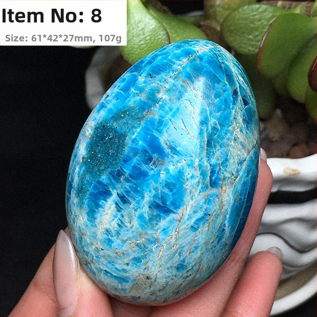 Kézben tartható ásványi példány, polírozott ovális alakú; márka: Other; anyag: foszforos ásvány; testreszabás: Nincs; ajándék: Nem