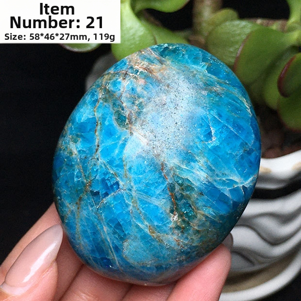 Kézben tartható ásványi példány, polírozott ovális alakú; márka: Other; anyag: foszforos ásvány; testreszabás: Nincs; ajándék: Nem