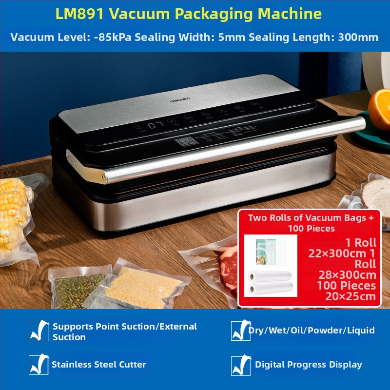 Vakuové baliace zariadenie 14891/14892 – ABS + nerezová oceľ, 120W, 220V, Vákuová funkcia, Model 14891