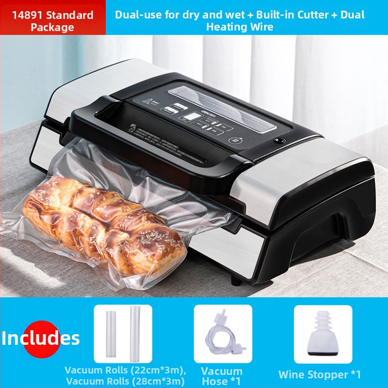 Vakuové baliace zariadenie 14891/14892 – ABS + nerezová oceľ, 120W, 220V, Vákuová funkcia, Model 14891