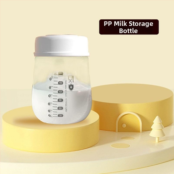 Rozsdamentes acélból készült anyatej tároló palack, egyenes test, standard átmérő, fogantyúval