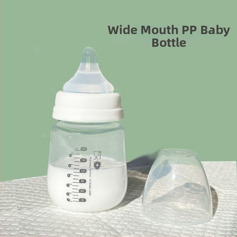 Rozsdamentes acélból készült anyatej tároló palack, egyenes test, standard átmérő, fogantyúval