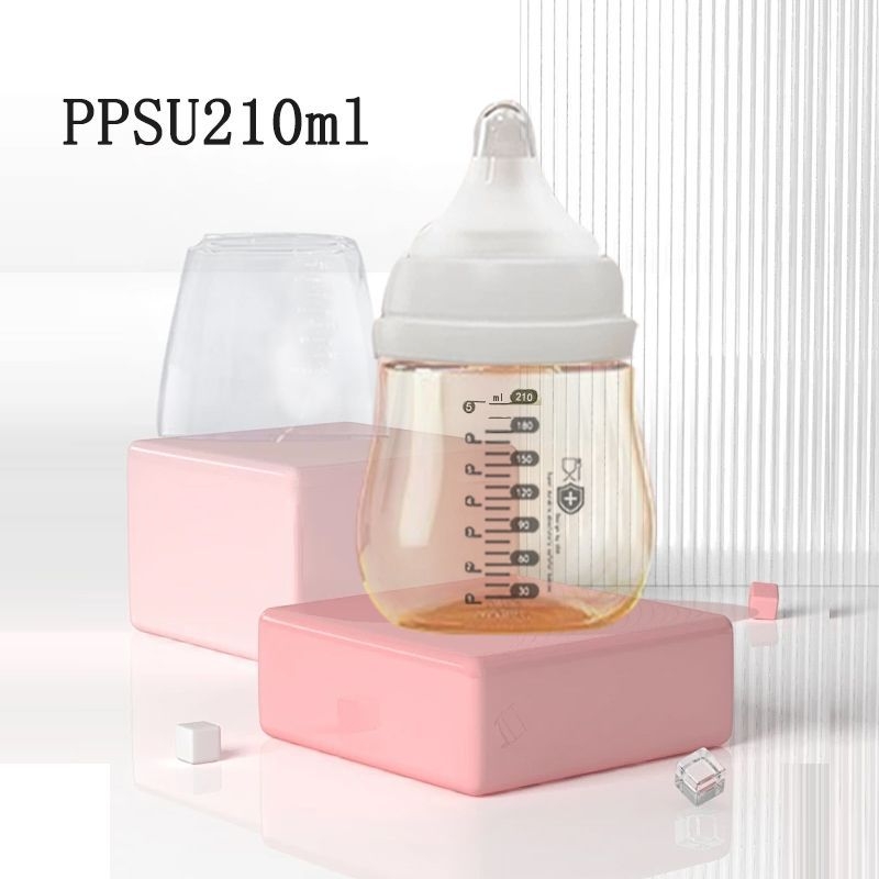 Rozsdamentes acélból készült anyatej tároló palack, egyenes test, standard átmérő, fogantyúval