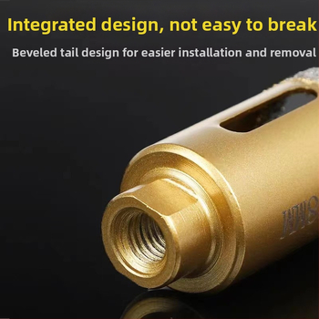 Vŕtanie do uhlovej brúsky – suché vŕtanie, multifunkčné pre mramor, vitro tehla, kameň, granit a dlaždice; kruhový; Materiál: Brazing