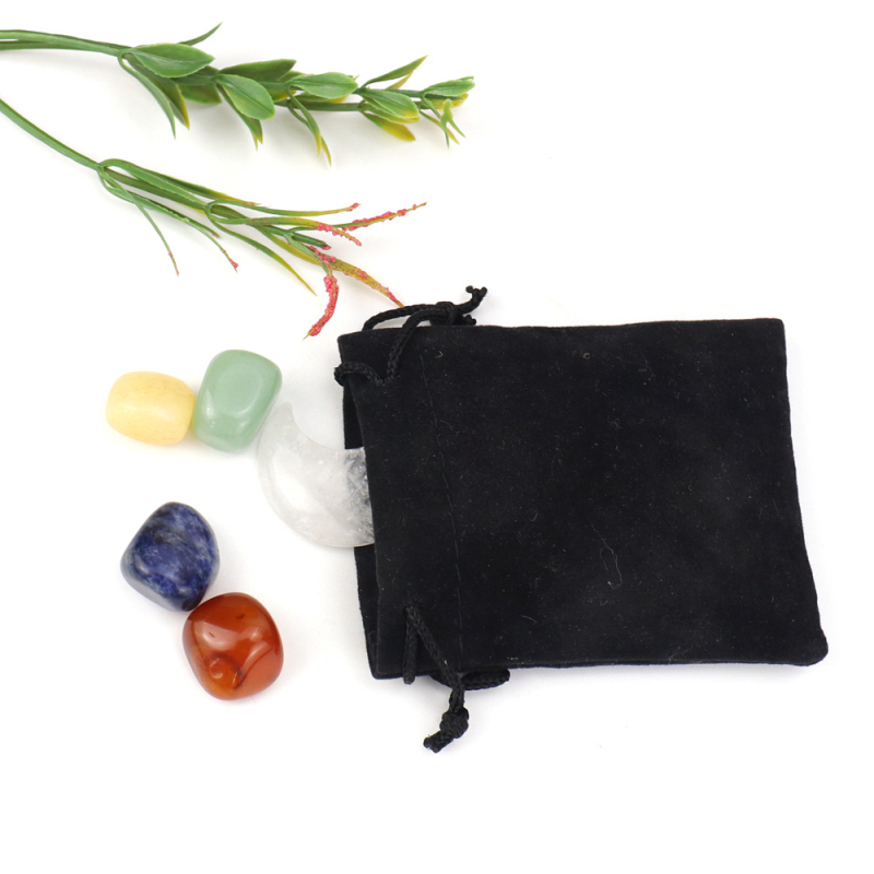 Σετ λίθων για γιόγκα chakras — agat, γυαλισμένα, φυσικό υλικό, φυσική προέλευση, με σχήμα