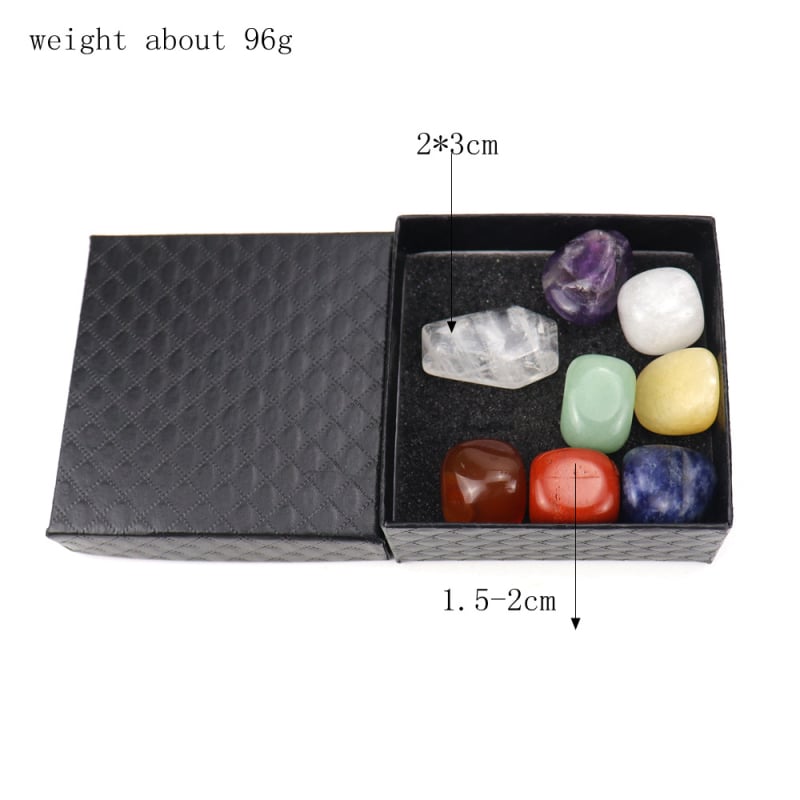 Σετ λίθων για γιόγκα chakras — agat, γυαλισμένα, φυσικό υλικό, φυσική προέλευση, με σχήμα