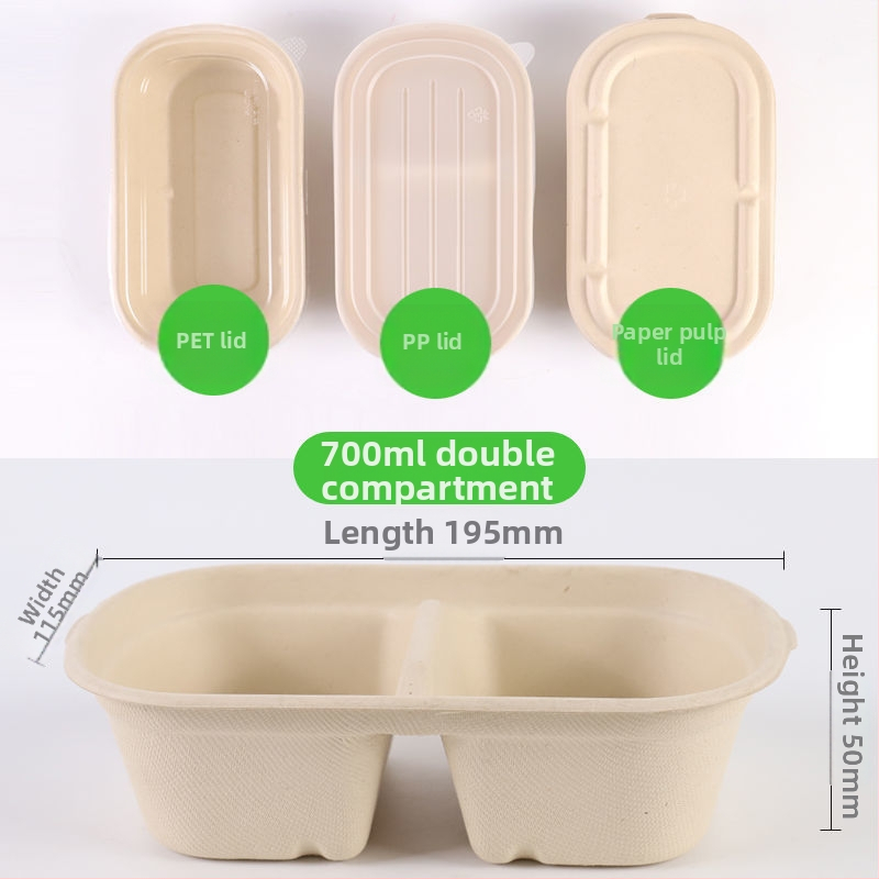 Krabica na mochI s dvomi priehradkami z celulózovej hmoty, mrazuvzdorná, s priehradkou na omáčku na namáčanie