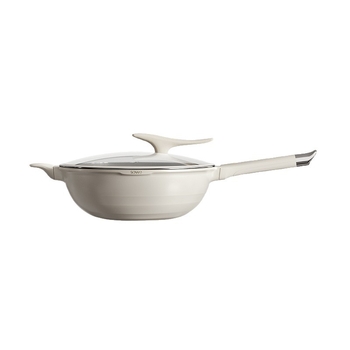 Wok s titanijem sputteriranim premazom, neprianjajuća površina, aluminijska legura, dubina 13 cm, težina 1,8 kg, model TTC001