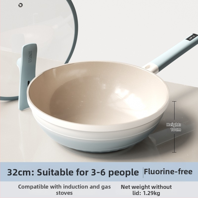 Wok s titanovým sputterovaným povrchom, nepriľnavý, hliníková zliatina, hĺbka 13 cm, hmotnosť 1,8 kg, model TTC001