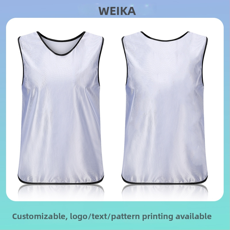 Team-building vesty pre dospelých a deti, polyesterové tréningové vesty na futbal a basketbal, s tlačenými grafikami a veľkosťami písma