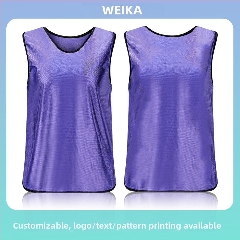 Team-building vesty pre dospelých a deti, polyesterové tréningové vesty na futbal a basketbal, s tlačenými grafikami a veľkosťami písma