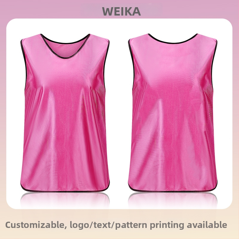 Team-building vesty pre dospelých a deti, polyesterové tréningové vesty na futbal a basketbal, s tlačenými grafikami a veľkosťami písma
