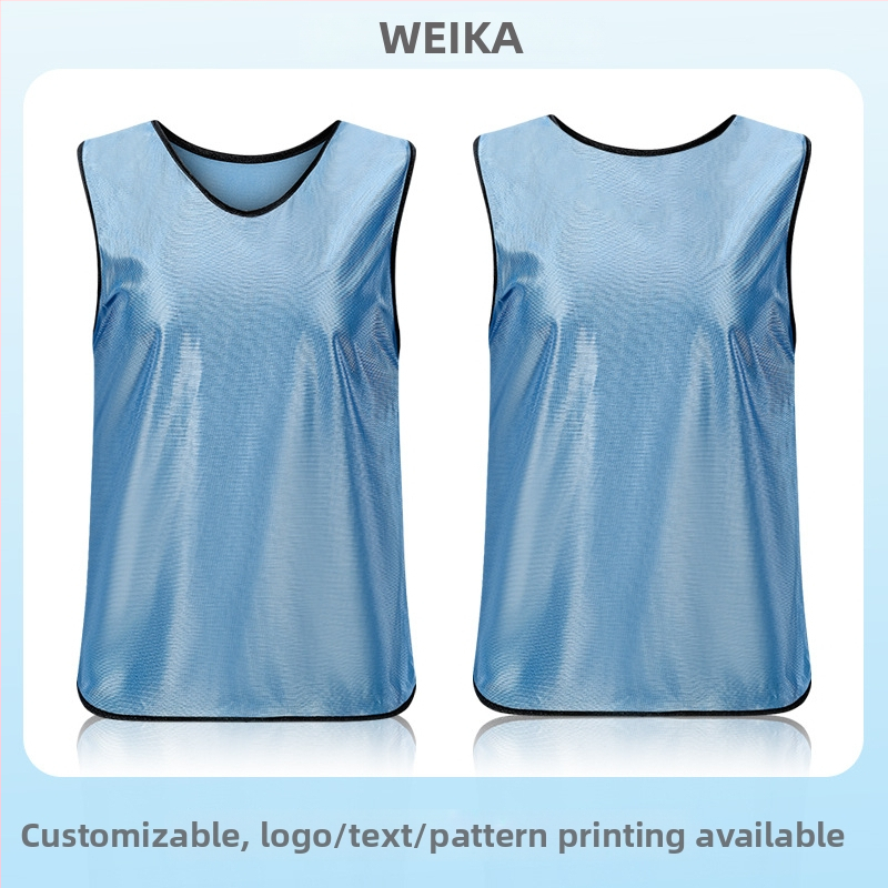 Team-building vesty pre dospelých a deti, polyesterové tréningové vesty na futbal a basketbal, s tlačenými grafikami a veľkosťami písma