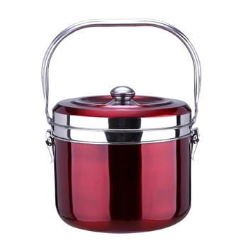 Πολυλειτουργική κατσαρόλα από ανοξείδωτο ατσάλι με μόνωση, σύνθετο πολύ-επίπεδος πυθμένα, καπάκι συνδυασμού; συμβατή με γενικές εστίες