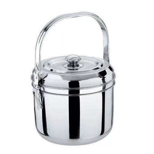 Πολυλειτουργική κατσαρόλα από ανοξείδωτο ατσάλι με μόνωση, σύνθετο πολύ-επίπεδος πυθμένα, καπάκι συνδυασμού; συμβατή με γενικές εστίες