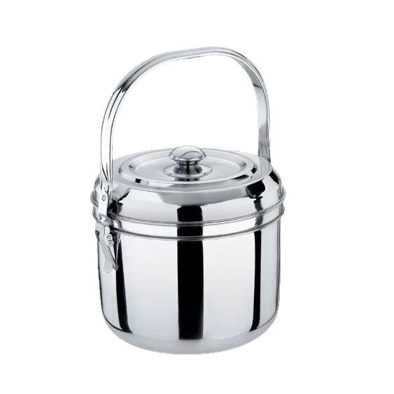 Πολυλειτουργική κατσαρόλα από ανοξείδωτο ατσάλι με μόνωση, σύνθετο πολύ-επίπεδος πυθμένα, καπάκι συνδυασμού; συμβατή με γενικές εστίες