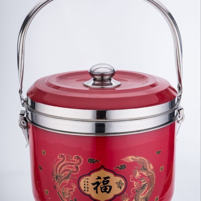 Πολυλειτουργική κατσαρόλα από ανοξείδωτο ατσάλι με μόνωση, σύνθετο πολύ-επίπεδος πυθμένα, καπάκι συνδυασμού; συμβατή με γενικές εστίες