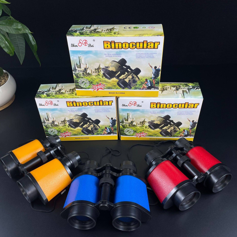 Детски бинокли с камуфлажен дизайн, модел 6x35, пластмасов корпус