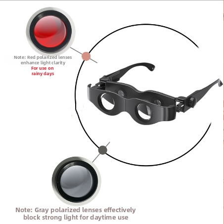 Rybársky ďalekohľad s HD optikou, nastaviteľným zväčšením a polarizovanou šošovkou pre outdoorové rybárčenie