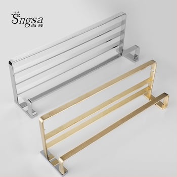 Moderne minimalistički set za kupaonu od čistog bakra s kromiranom završnom obradom, držač ručnika, 2-6 dijelova