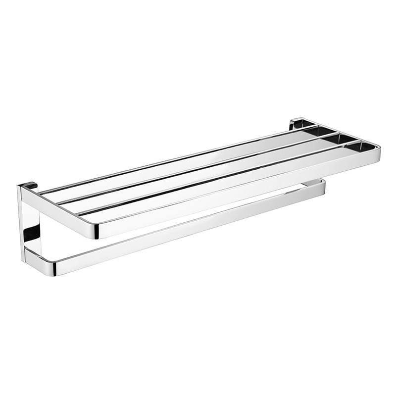 Moderne minimalistički set za kupaonu od čistog bakra s kromiranom završnom obradom, držač ručnika, 2-6 dijelova