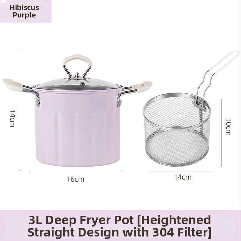 Viacúčelový hrniec na fritovanie a varenie, z rafinovaného železa, sklenené veko, nepřilnavý povrch, model NYZGD