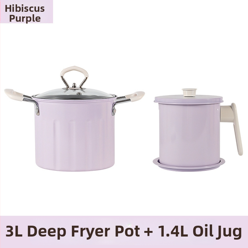 Viacúčelový hrniec na fritovanie a varenie, z rafinovaného železa, sklenené veko, nepřilnavý povrch, model NYZGD