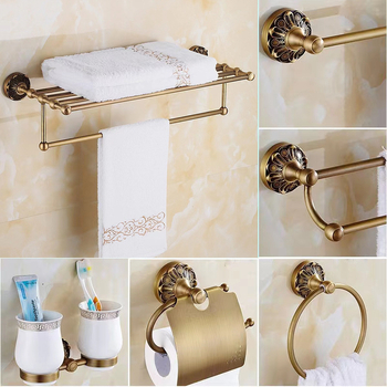 Držač ručnika od bakra, brušena površina, moderni minimalistički stil, dvodijelni komplet, Mutual Leap