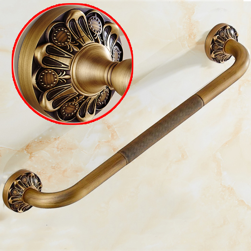 Držač ručnika od bakra, brušena površina, moderni minimalistički stil, dvodijelni komplet, Mutual Leap