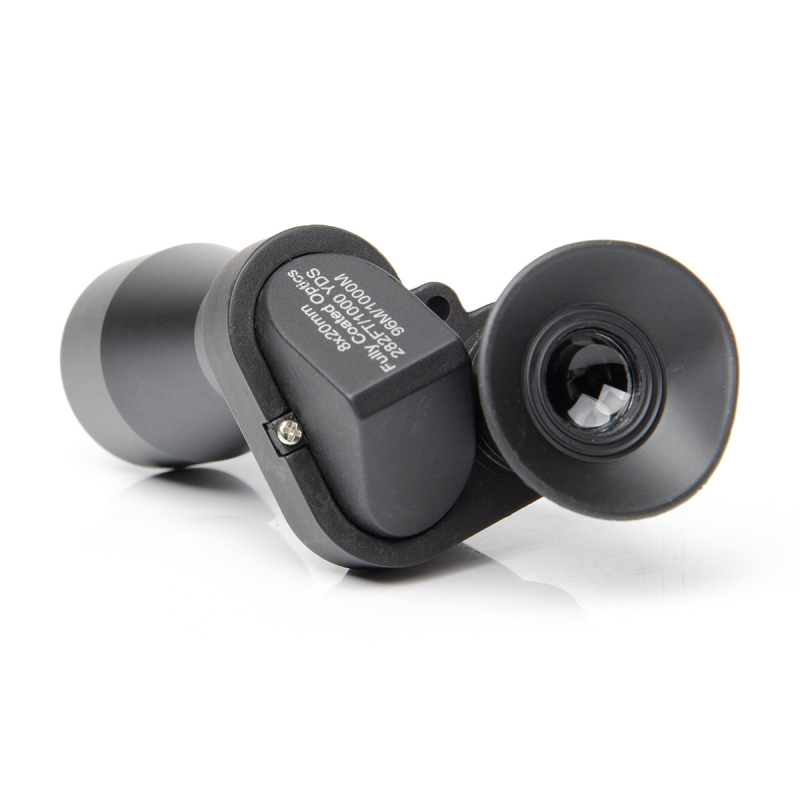 Монокулярен телескоп, полуметален корпус, модел 8x20 ъглов телескоп, 10x увеличение, зрително поле 96 м/1000 м, Global Eagle