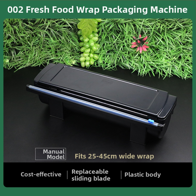 Mașină manuală de ambalat fructe cu folie alimentară, sigilare și tăietor de folie