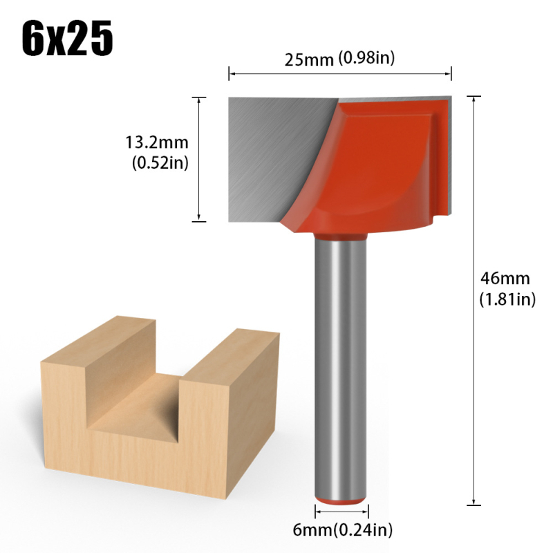 Faipari maró bottoming, slotting, trimming és chamfering fából, MDF és laminált lemezekhez