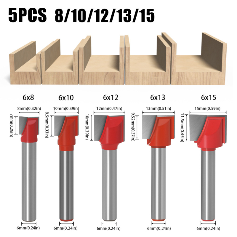 Faipari maró bottoming, slotting, trimming és chamfering fából, MDF és laminált lemezekhez