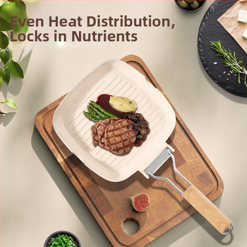 Pánev na vyprážanie z hliníkovej zliatiny, keramická nepriľnavá vrstva, kompatibilná s indukčnou doskou, hĺbka 3,5 cm, hmotnosť 830 g