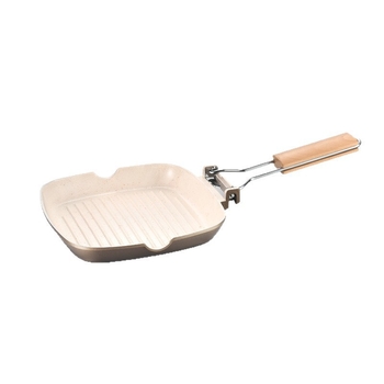 Tava za prženje od aluminijske legure, keramički neprijanjajući premaz, kompatibilna s indukcijskim pločama, dubina 3,5 cm, težina 830 g