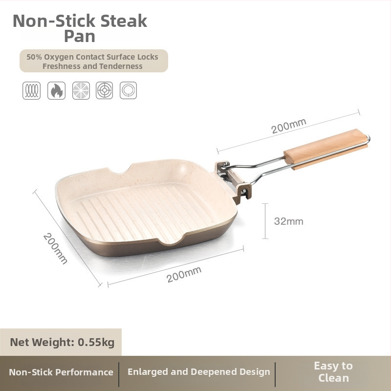 Pánev na vyprážanie z hliníkovej zliatiny, keramická nepriľnavá vrstva, kompatibilná s indukčnou doskou, hĺbka 3,5 cm, hmotnosť 830 g