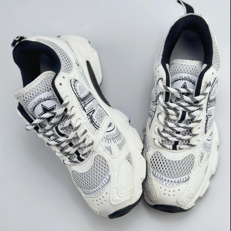 Pantofi de alergare – Unisex, închidere cu șireturi, talpă Goodyear, partea superioară din piele de vițel + țesătură, căptușeală PU