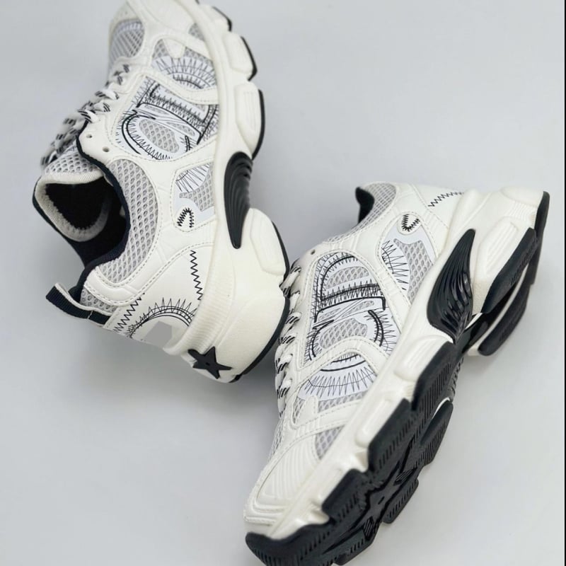 Pantofi de alergare – Unisex, închidere cu șireturi, talpă Goodyear, partea superioară din piele de vițel + țesătură, căptușeală PU