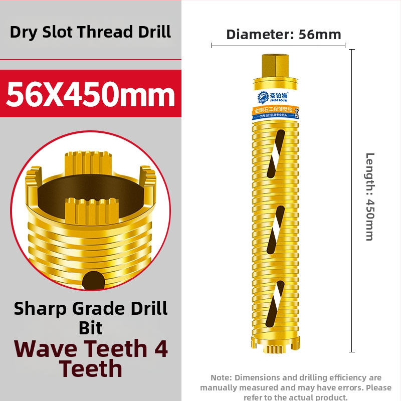 San Platinum Lion vrták na suché vŕtanie do betónových stien – otvorovač otvorov