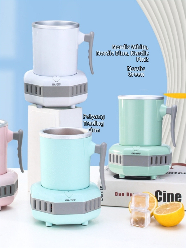 Prenosný mini chladiaci pohár na rýchle chladenie nápojov – 220V, vhodný do kancelárie, internátu a auta