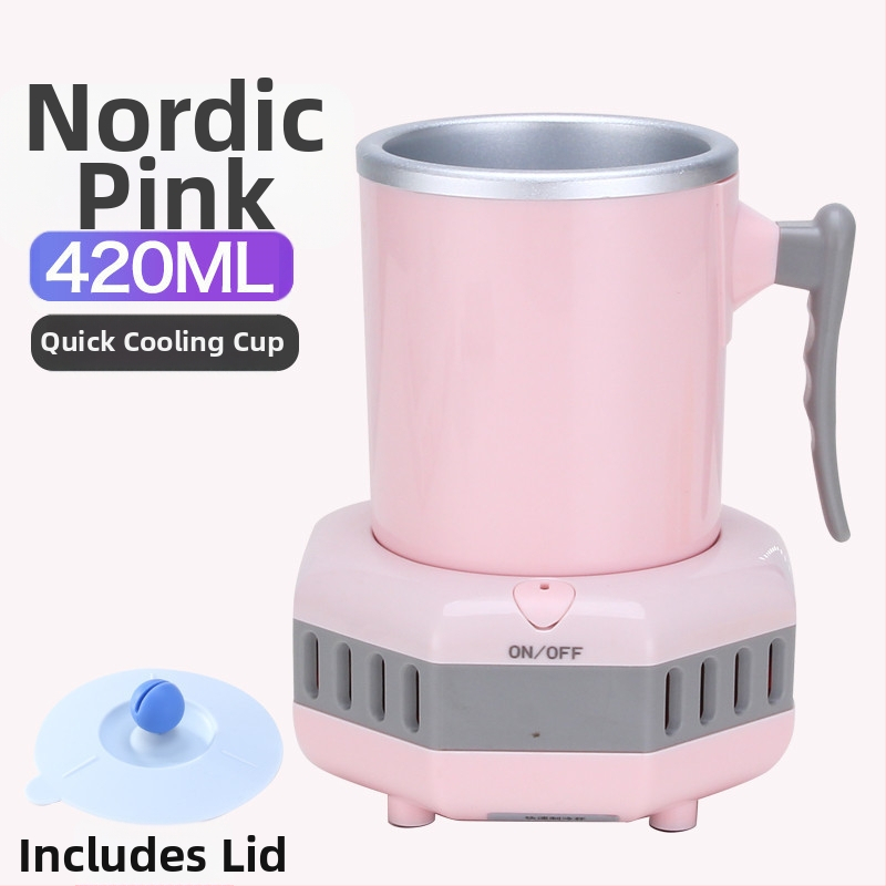 Prenosný mini chladiaci pohár na rýchle chladenie nápojov – 220V, vhodný do kancelárie, internátu a auta