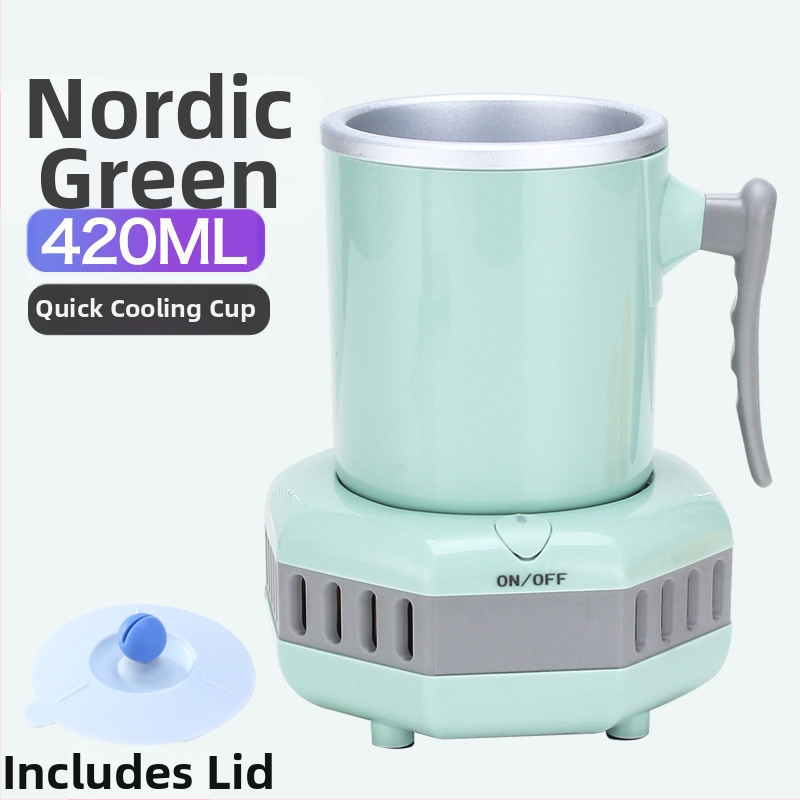 Prenosný mini chladiaci pohár na rýchle chladenie nápojov – 220V, vhodný do kancelárie, internátu a auta