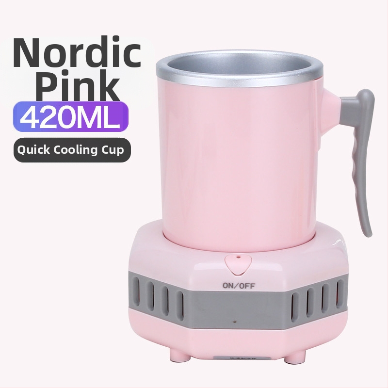 Prenosný mini chladiaci pohár na rýchle chladenie nápojov – 220V, vhodný do kancelárie, internátu a auta