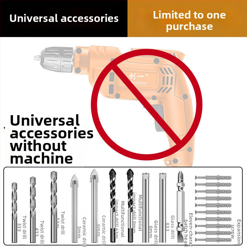 Create One Kézi elektromos fúró – Multifunkcionális, 220V, lépésmentes fordulatszabályozás, háromcsúcsos tokmány, otthoni dekorációhoz