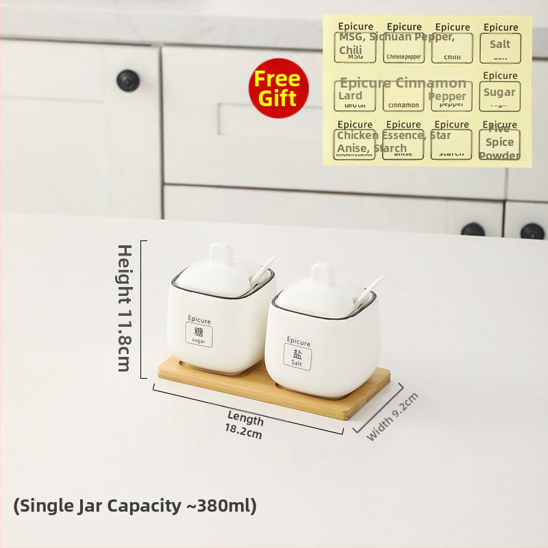 Kerámia fűszers tartó készlet — könnyű luxus stílus, anyag kerámia, testreszabás nélkül